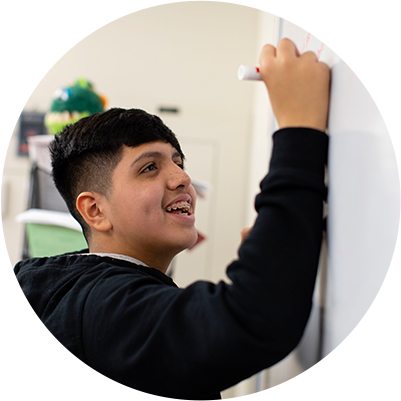 Quest Forward Learning's curriculum is skills-forward, much more than academics — students learn how to learn and work successfully.